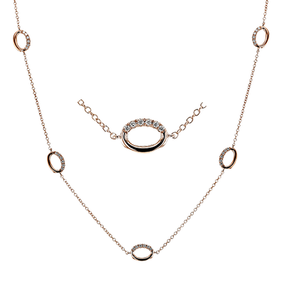 Necklace in 18k Gold with Diamonds