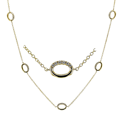 Necklace in 18k Gold with Diamonds