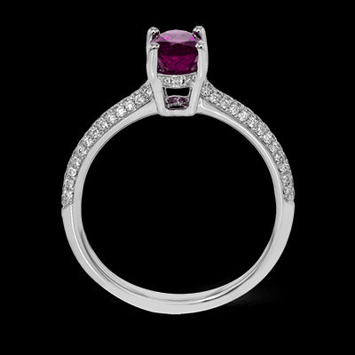 Color Ring in 18k Gold with Diamonds