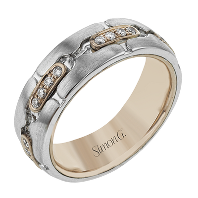 Men Ring in 14k Gold with Diamonds