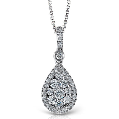 Pendant in 18k Gold with Diamonds
