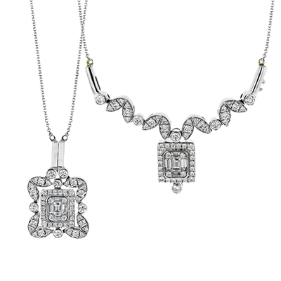 Pendant in 18k Gold with Diamonds