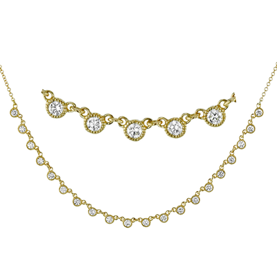Necklace in 18k Gold with Diamonds