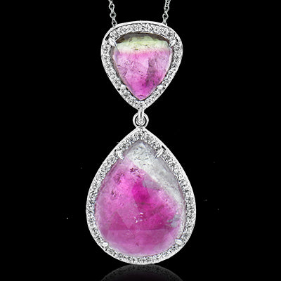 Color Pendant in 18k Gold with Diamonds