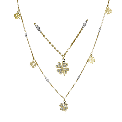 Necklace in 18k Gold with Diamonds