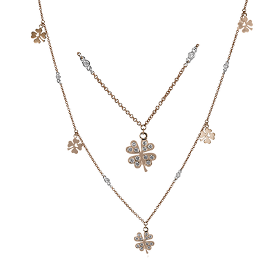 Necklace in 18k Gold with Diamonds