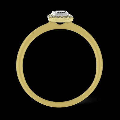 Engagement Ring in 18k Gold with Diamonds