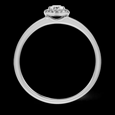 Engagement Ring in 18k Gold with Diamonds