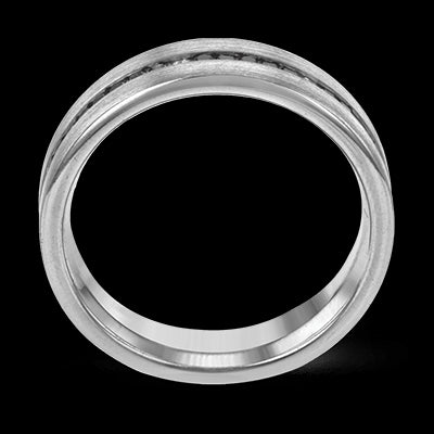 Men Ring in 14k Gold with Diamonds