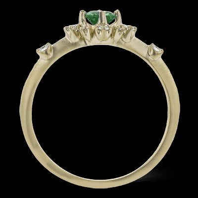 Color Ring in 18k Gold with Diamonds