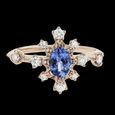 Color Ring in 18k Gold with Diamonds