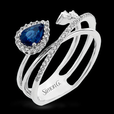 Color Ring in 18k Gold with Diamonds