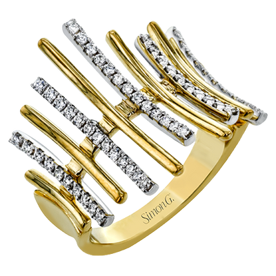 Right Hand Ring in 18k Gold with Diamonds