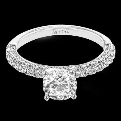 Engagement Ring in 18k Gold with Diamonds