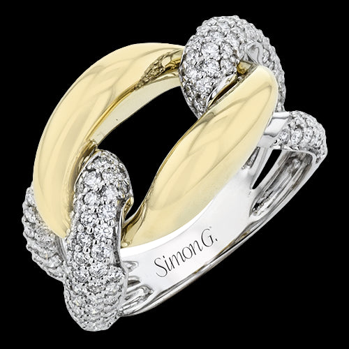 Right Hand Ring in 18k Gold with Diamonds