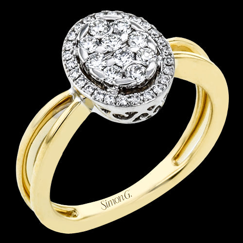 Right Hand Ring in 18k Gold with Diamonds
