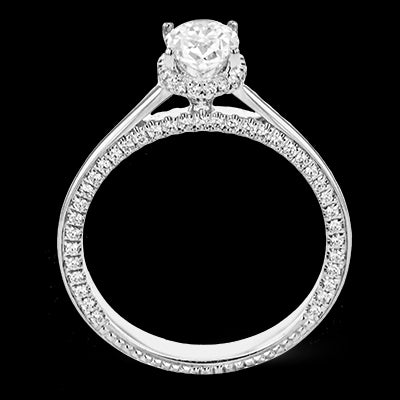 Engagement Ring in 18k Gold with Diamonds