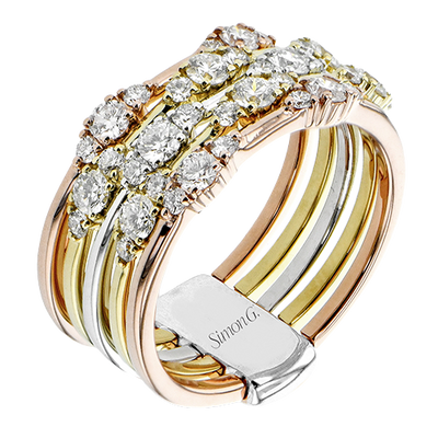 Right Hand Ring in 18k Gold with Diamonds