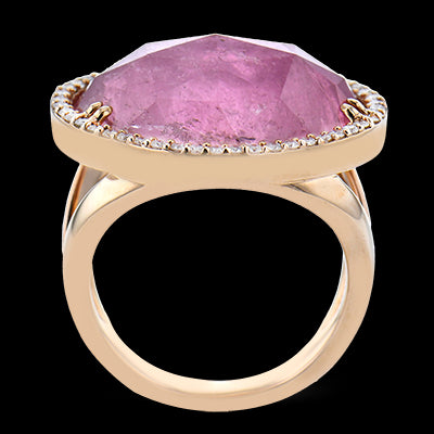 Color Ring in 18k Gold with Diamonds