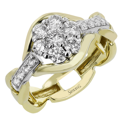 Right Hand Ring in 18k Gold with Diamonds