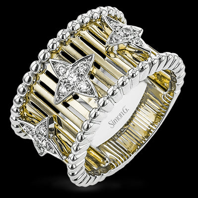 Right Hand Ring in 18k Gold with Diamonds