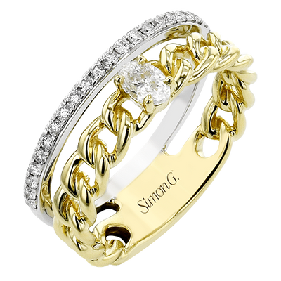 Right Hand Ring in 18k Gold with Diamonds