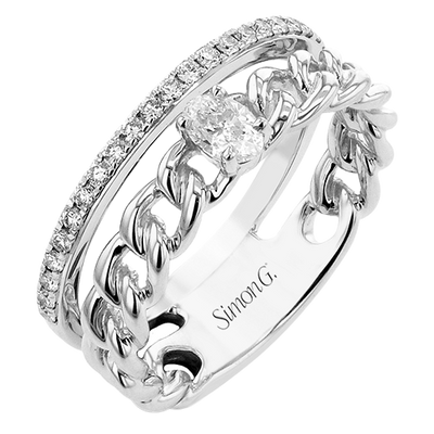 Right Hand Ring in 18k Gold with Diamonds