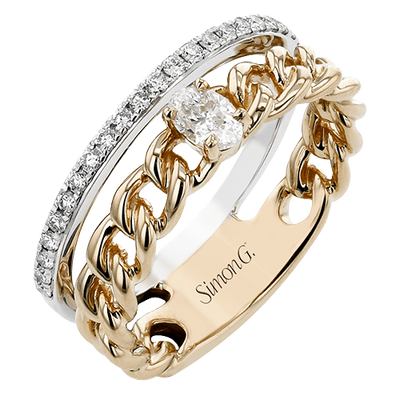 Right Hand Ring in 18k Gold with Diamonds