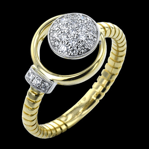 Right Hand Ring in 18k Gold with Diamonds