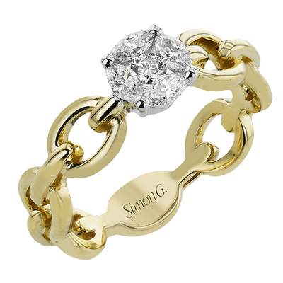 Right Hand Ring in 18k Gold with Diamonds