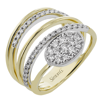 Right Hand Ring in 18k Gold with Diamonds
