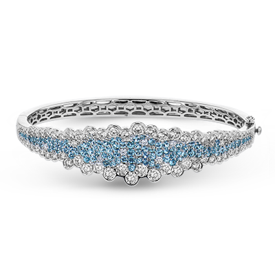 Color Bangle in 18k Gold with Diamonds