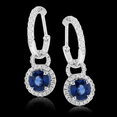 Color Earring in 18k Gold with Diamonds