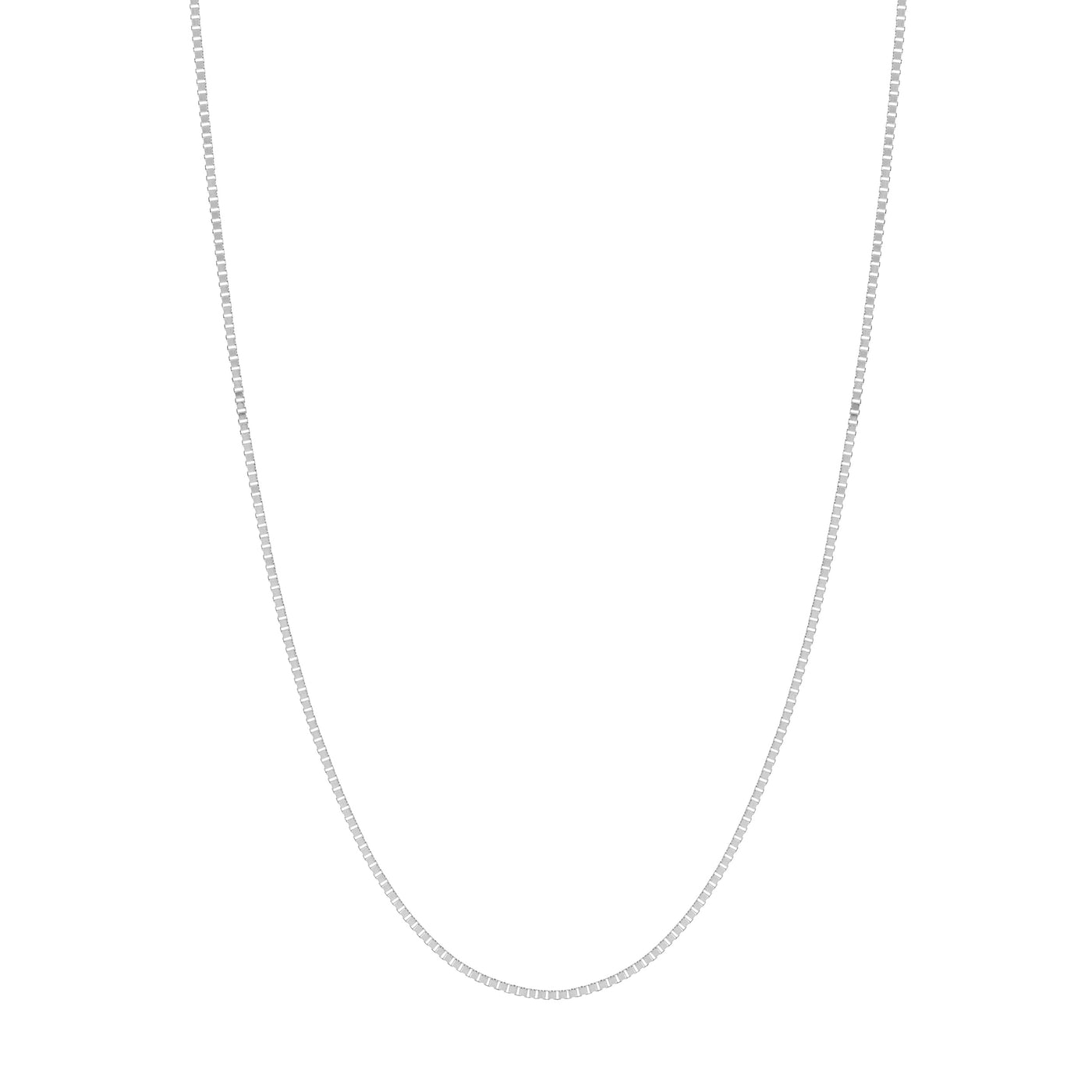 0.8mm Box Chain with Slider Bead