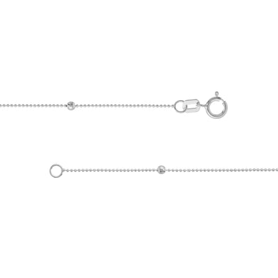 Bead and Marquise Stations Necklace