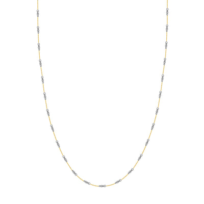 0.8mm Two-Tone Designer Twist Chain with Lobster Lock
