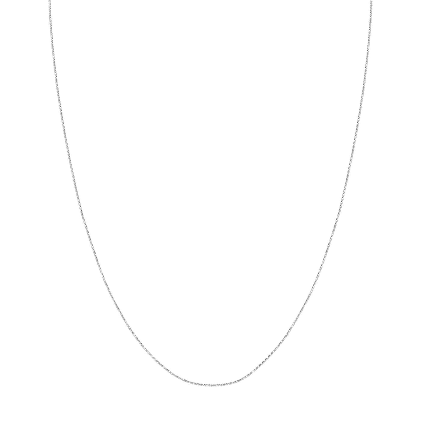 1.25mm Square Wheat Chain with Slider Bead