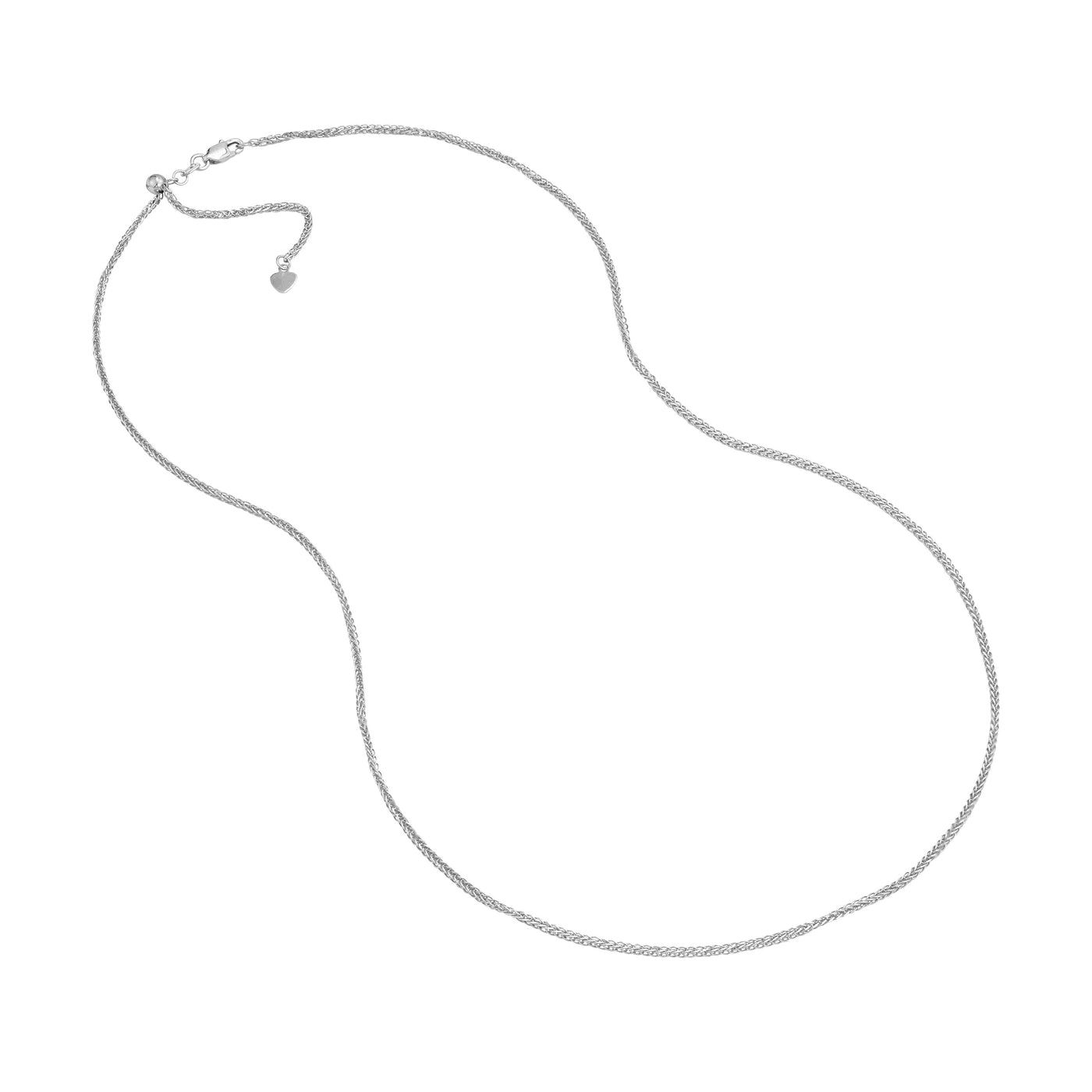 Sterling Silver Plated Squared Wheat Chain