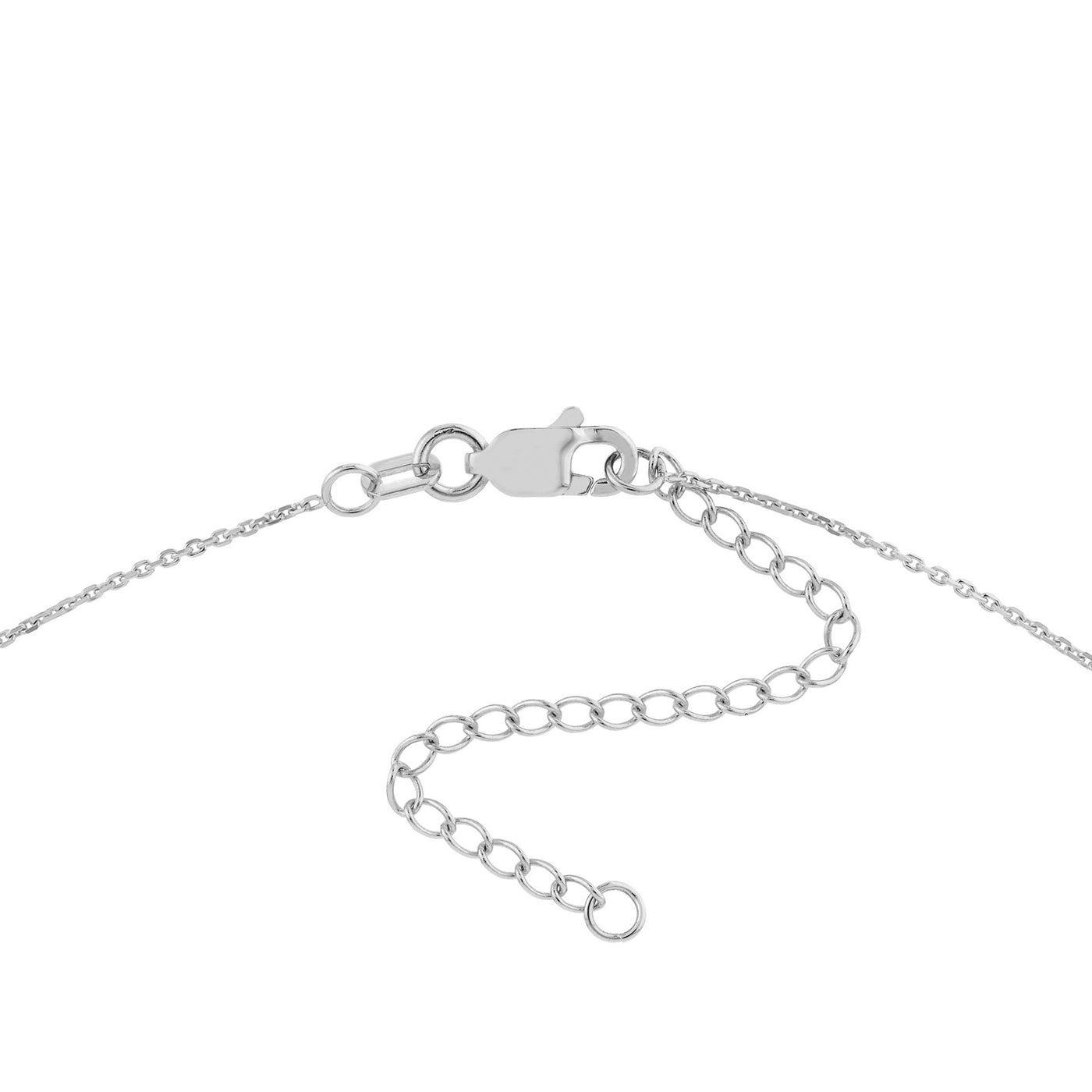Sterling Silver Sideways Cross Necklace