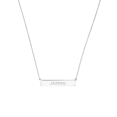 Engravable Bar & Adjustable Necklace
