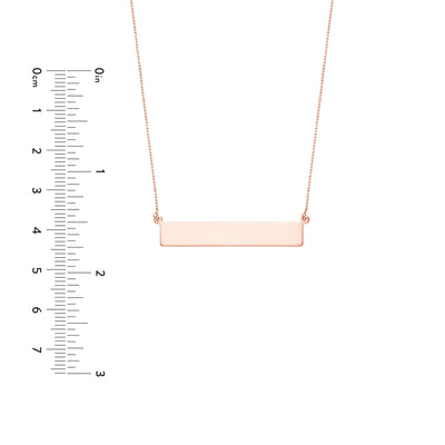 Engravable Bar & Adjustable Necklace