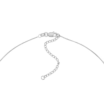 Sideways Mini CZ Heart Adjustable Necklace