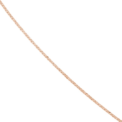 1.15mm Square Wheat Chain with Slider Bead