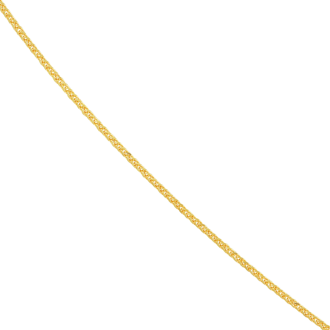 1.15mm Square Wheat Chain with Slider Bead