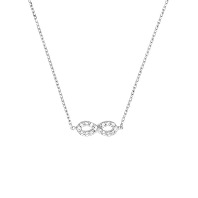Mini CZ Infinity Adjustable Necklace