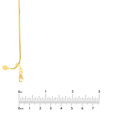 Adjustable Snake Chain Necklace with Slider