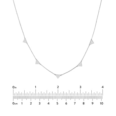Mini Inverted Triangles Adjustable Necklace