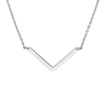 V on Chain Drop Adjustable Necklace