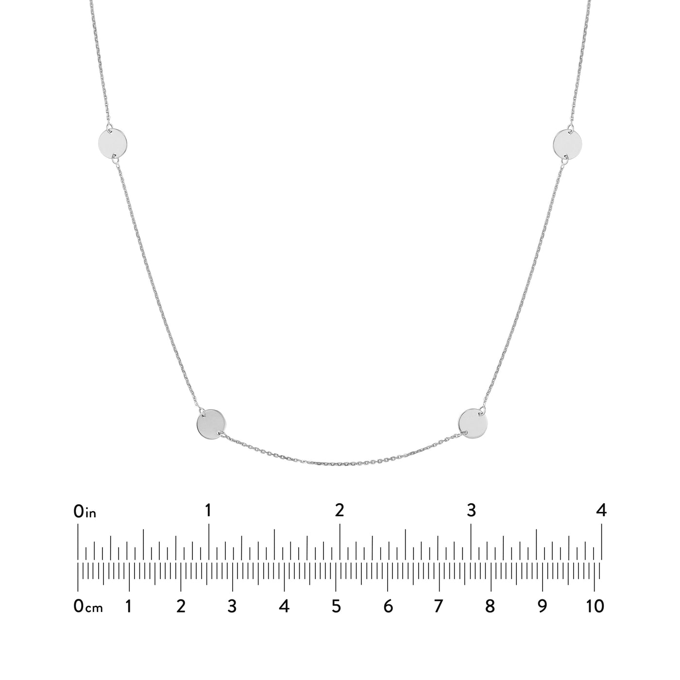 Disc Stations Adjustable Necklace