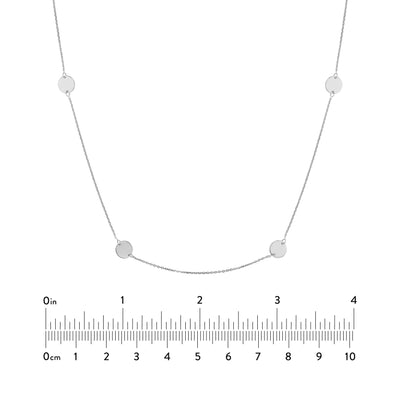 Disc Stations Adjustable Necklace